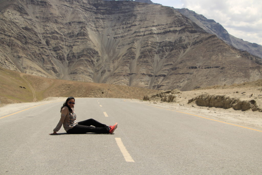 Solo Traveler Poonam in the majestic valleys of Leh with Thrillophilia!