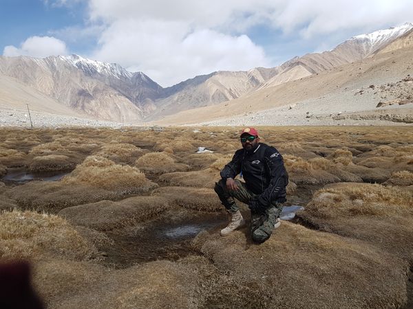 Bhanu Pratap In Ladakhi Valley With Thrillophilia!